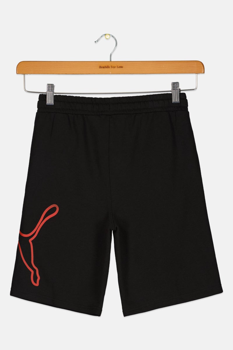 PUMA Kids Boy Brand Logo Outdoor Shorts, Black - Image 3